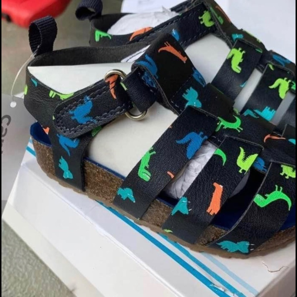 New without box carters dinosaur sandals toddler